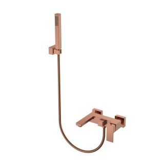 Смеситель для ванны  Boheme Qubic 473-CB брашированная медь